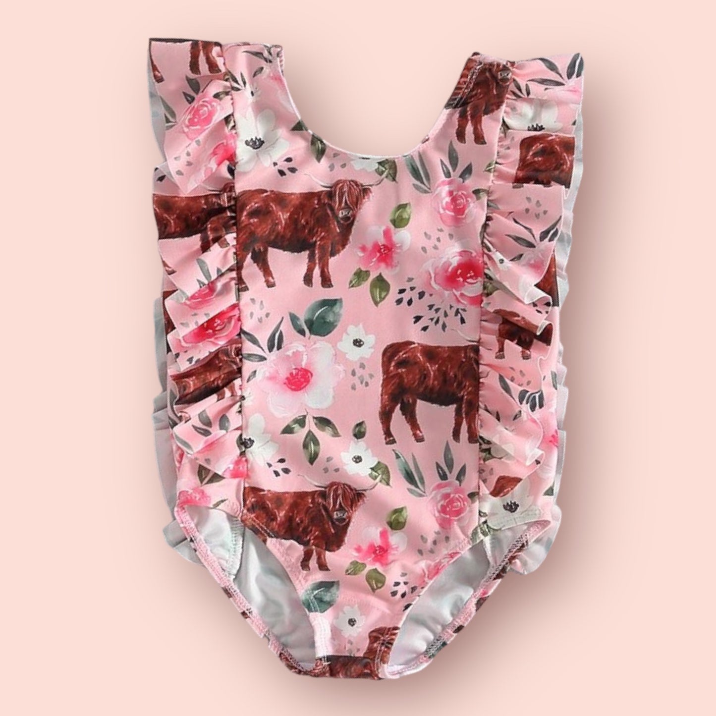 Pink Highland Floral Swimsuit