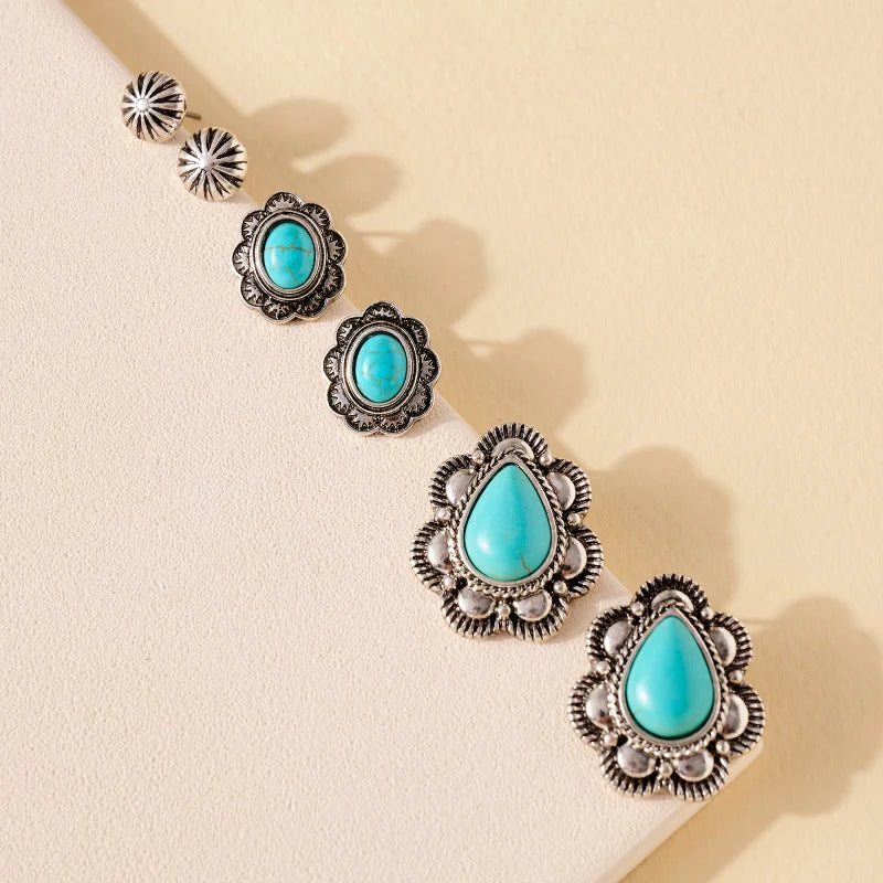 ‘BECCY’ Earring Set - Turquoise